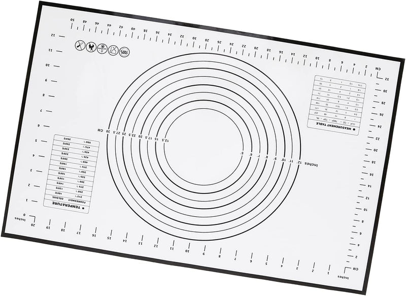 Silicone Mat Foldable With measuring scale 60 x 40cm Food Grade (black)