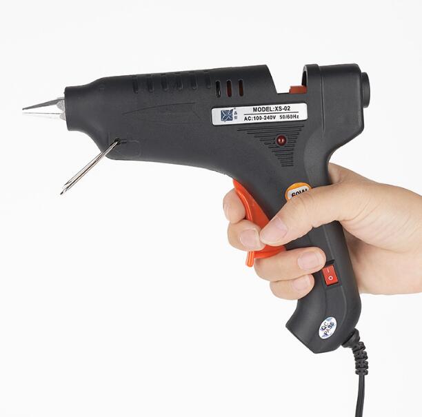 100W Hot Glue Gun KIT DIY BLACK (With 15 Sticks and Bag)