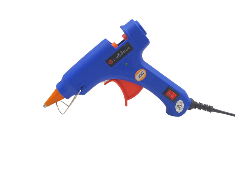 20W Mini Glue Gun KIT  BLUE (With 20 Sticks and Bag)