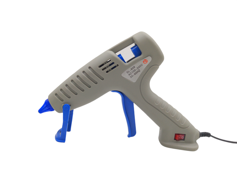 100W GRAY Professional Glue Gun (With Glue Sticks)