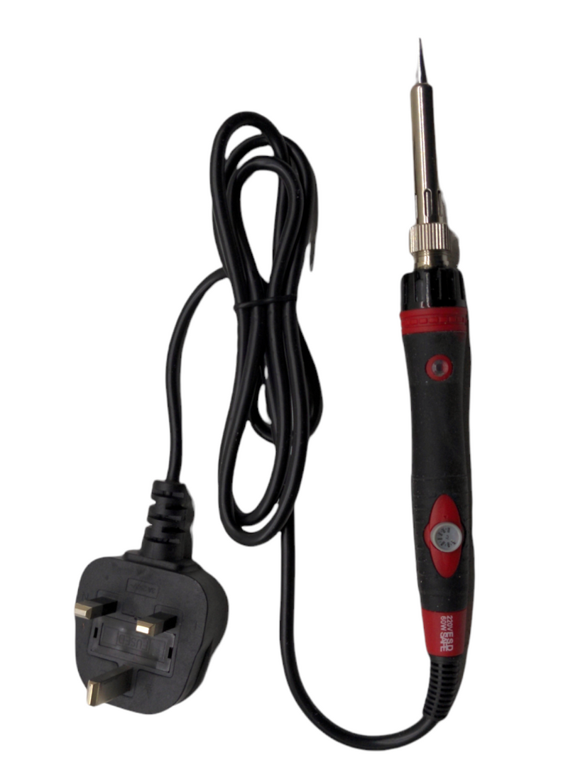 60W Soldering Iron Electronics Welding Adjustable Temp UK plug