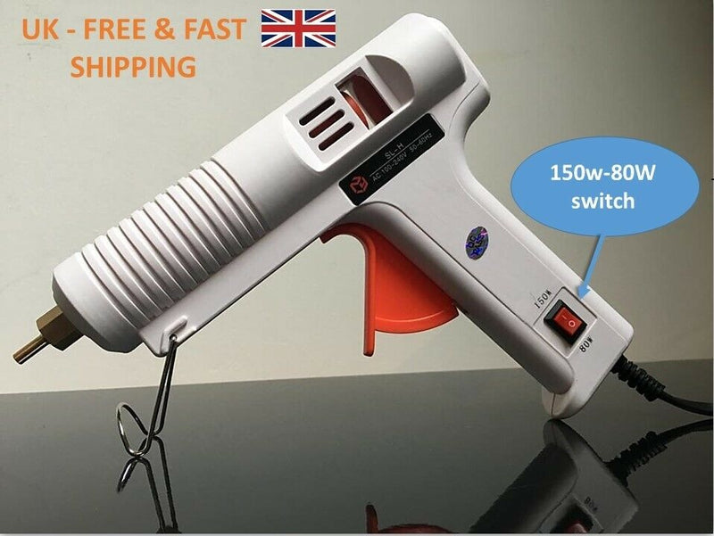 80w-150w Professional Glue Gun two temperature switch (With 10 Sticks)