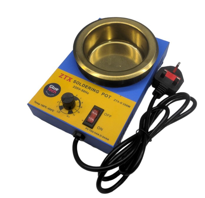 350W Electric Solder Pot Tin Melting Furnace Ø100mm Casting Pouring Crucible 220V